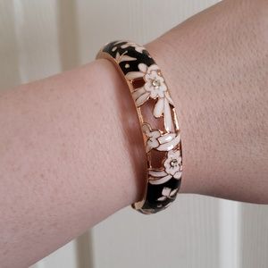 Enamel bangle bracelet
